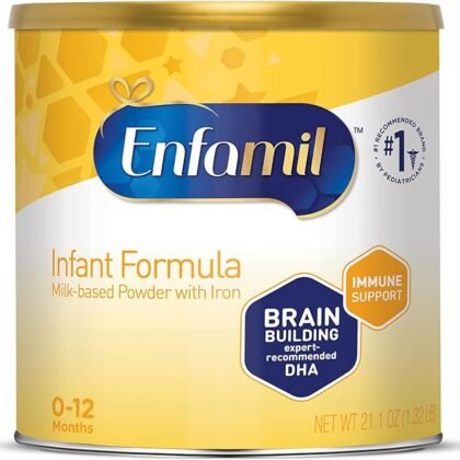 Enfamil Infant Formula, Milk-based Baby Formula with Iron, Brain-Building Omega-3 DHA & Choline, Dual Prebiotic Blend for Immune Support, Baby...