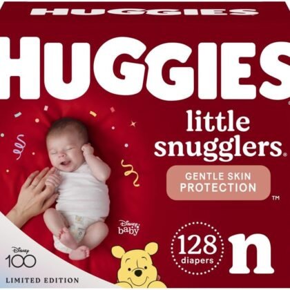 Huggies Newborn Diapers, Little Snugglers Baby Diapers, Size Newborn (up to 10 lbs), 128 Count