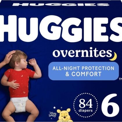 Huggies Overnites Size 6 Overnight Diapers (35+ lbs), 84 Ct