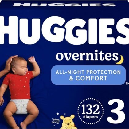 Huggies Overnites Size 7 Overnight Diapers (41+ lbs), 68 Ct