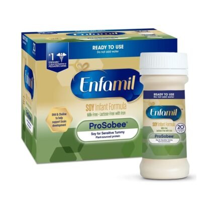 Infant Formula Enfamil® ProSobee® Unflavored 2 oz. Nursette Bottle Liquid Soy Lactose Intolerance (144901)