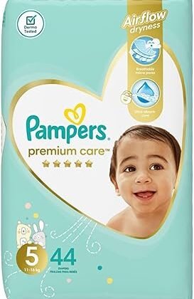 Pampers Premium Care Care, 5, 11 – 18 kg 5 44pc Value (S) – Diapers (5, 11 – 18 kg)